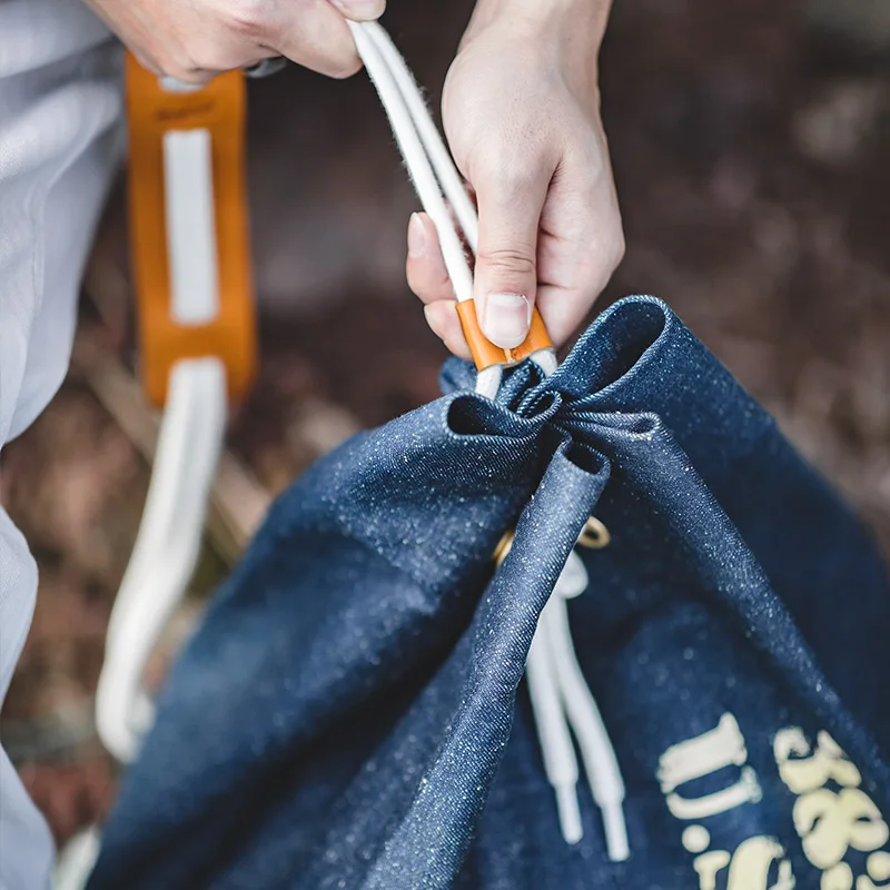 Мужская и женская джинсовая сумка мешок Maden через плечо для баскетбола футбола