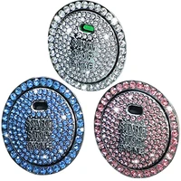 bling rhinestone car one click start button decorative ring auto engine ignition start stop button protective cover sticker