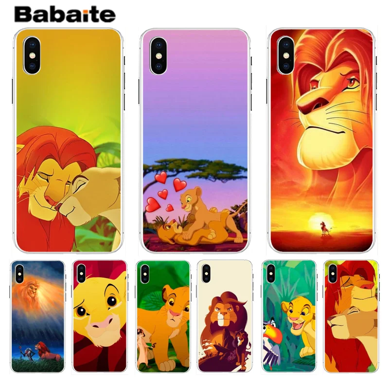 Babaite Lion King Simba Diy Роскошный высококлассный защитный чехол для телефона Apple iPhone 8 7 6 6S
