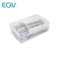 eqv starter kit for arduino resistor led capacitor jumper wires breadboard resistor kit with retail box