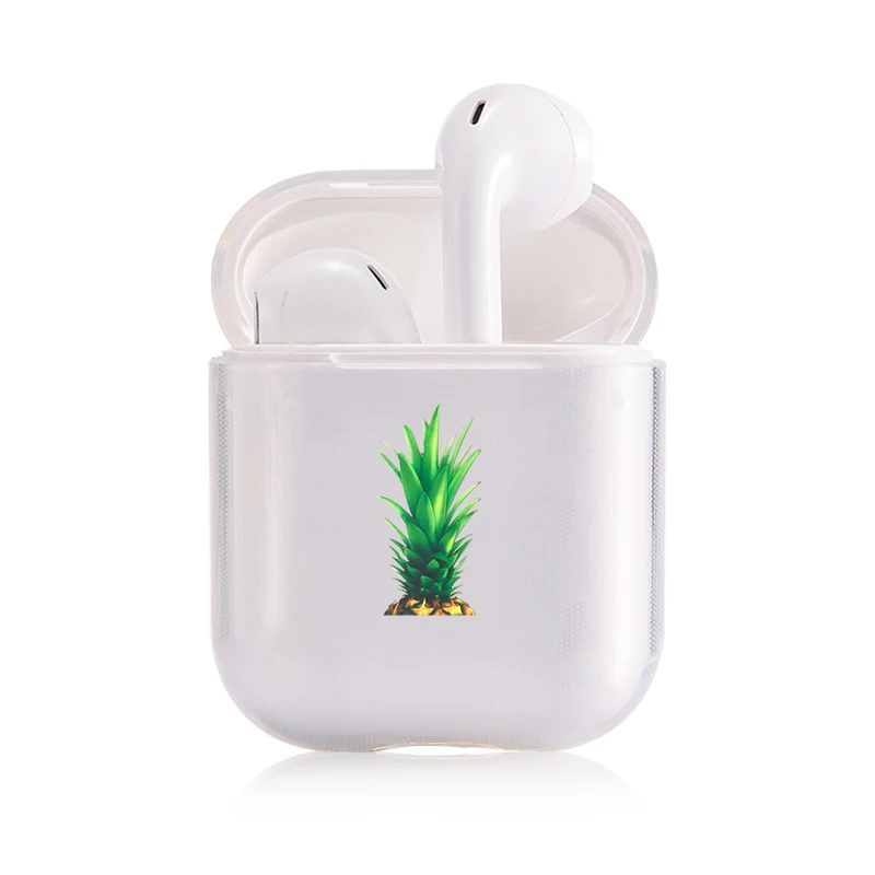I200546 Мягкий милый чехол для наушников apple airpods, роскошные летние фрукты, ананас Airpods чехол в Bluetooth наушники аксессуары - Цвет: I200546