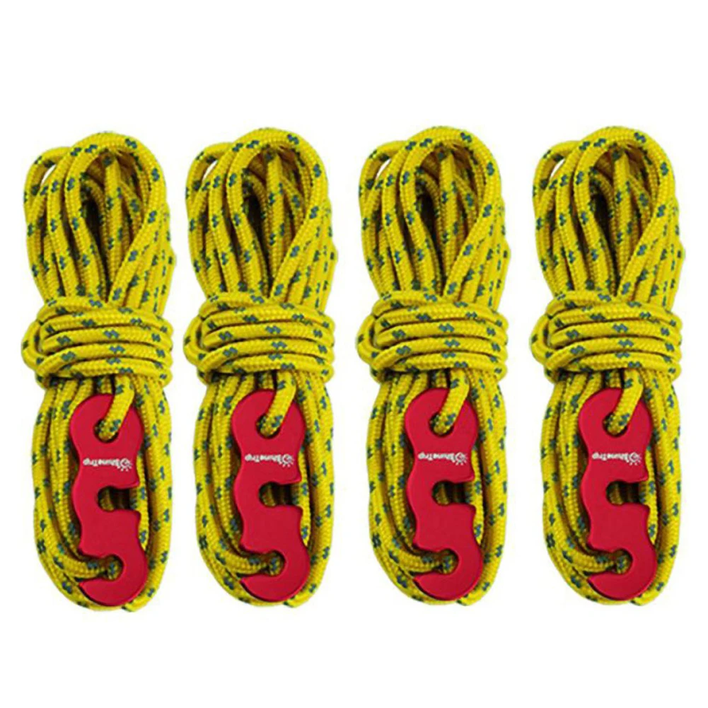 

4Pcs Multifunctional Tent Rope Outdoor Sports Camping Hiking 400 Cm Polypropylene Tent Camping Ropeest Tools