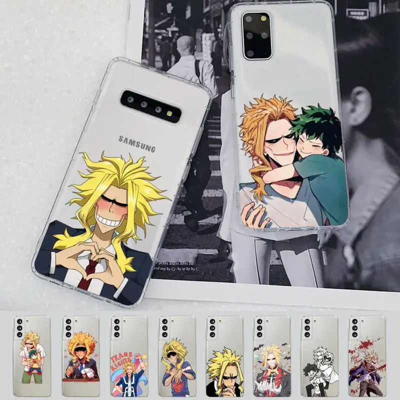 

My Hero Academia All Might Toshinori Yagi Phone Case For Samsung A 10 20 30 50s 70 51 52 71 4g 12 31 21 31 S 20 21 plus Ultra