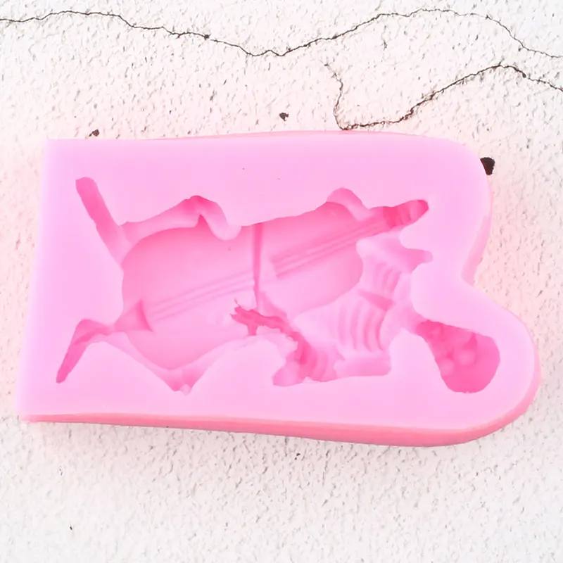 Силиконовые формы для виолончели форма мыла и помадки ручной работы инструменты