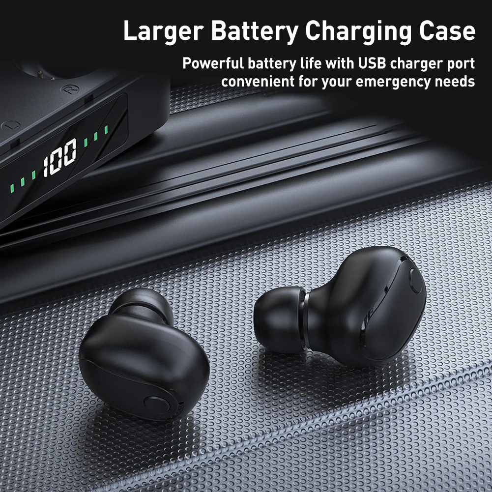 

earphones bluetooth tws wireless earbuds headset in ear buds 9d stereo sound smart touch music led digital display smartphones