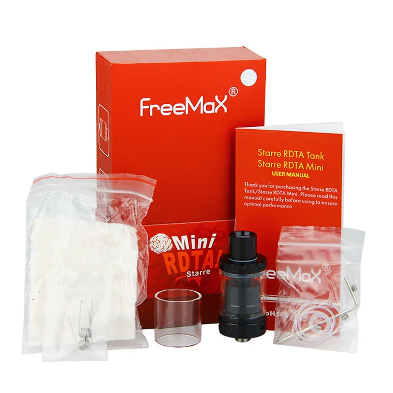 Бак для электронной сигареты FreeMax Starre RDTA бак Mini Tank объемом 2 мл и 5 510 Thread Squonk Box Mod |