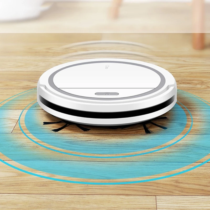 

Robot Vacuum Cleaner, Strong Suction Automatic Bot Self Detects Stairs Pet Hair Allergies Friendly Robotic Home Cleaning for Har