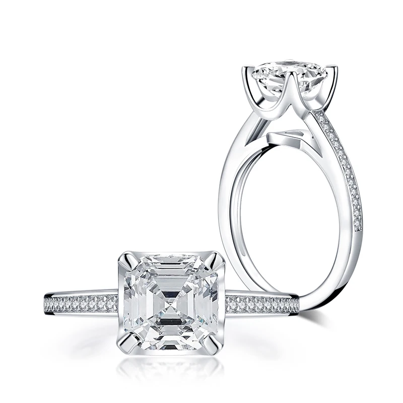 LESF Mujer Inoxidable 925 Серебряное обручальное женское кольцо подушки Форма Сона с