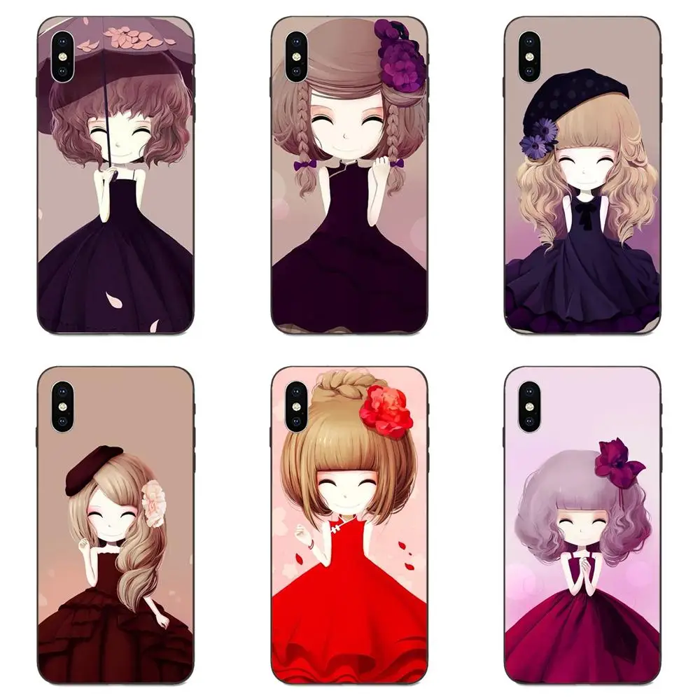 Простое художественное милое платье принцессы для huawei mate 9 10 20 P8 P9 P10 P20 P30 Lite Mini Play