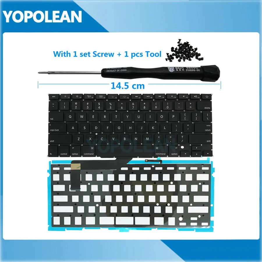 Новая английская клавиатура с подсветкой для Macbook Pro 15 дюймов Retina A1398 2012 2013 2014