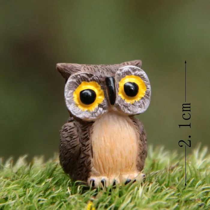 

3 Pieces Creative toys Owl Resin Plastic Statue Decoration For Art Decor Patio Lawn Home Decoration Bedroom Desktop ornaments