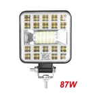Мини 27 светодисветодиодный s 87 Вт Светодиодная панель рабочего освещения квадратный Точечный светильник 12 В 24 В светодиодсветильник световая панель для грузовика внедорожника 4x4 автомобиля SUV ATV