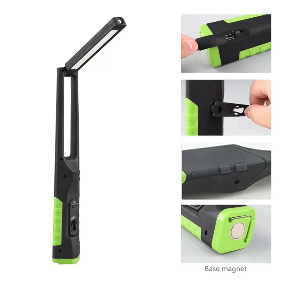Magnetic COB LED Adjustable Multifunctional Emergency Portable Foldable Battery Powered Tent Lamp Outdoor Camping USB Charging | Освещение