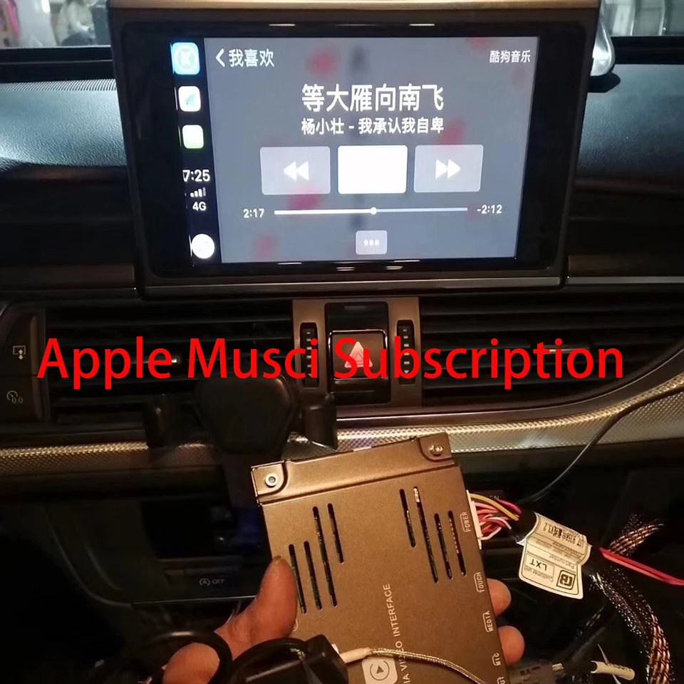 Беспроводное зеркало для экрана Apple CarPlay Android A3 A4 A5 A6 Q5 Q7 A8 Audi 3G MMI Navigation Car Play Rear Camera |