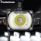 Налобный фонарь POCKETMAN, светодиодный, 18650 лм, 4 режима