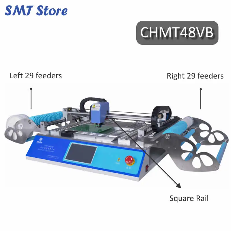 Идеальная настольная машина для выбора и размещения SMT CHMT48VB 58 кормушки ПК