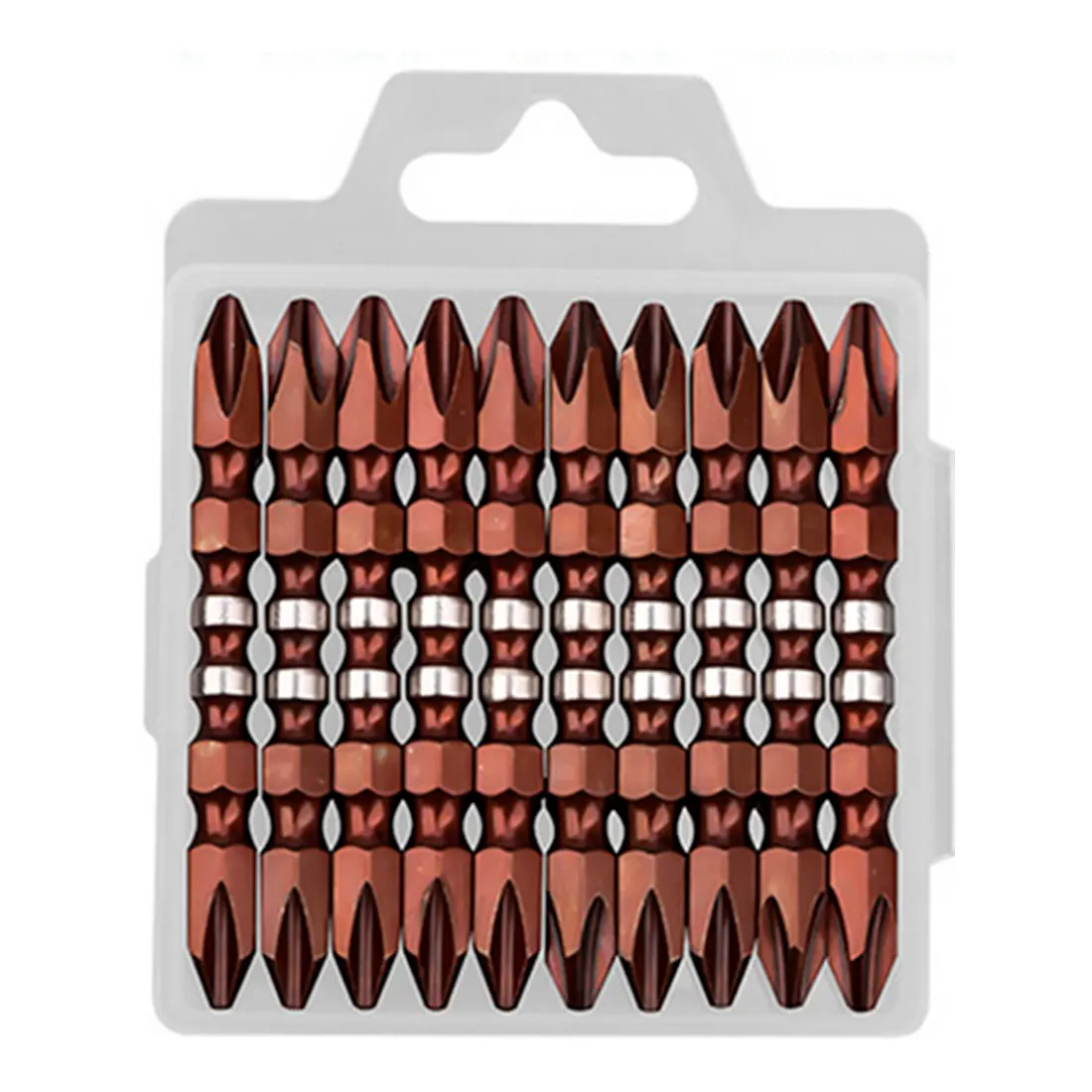 

10PCS Cross Screwdriver Bit Slotted Screwdrivers 65mm 80mm100mm 150mm PH2 Double screwdriver Bits Anti Slip Electric Tool Hex