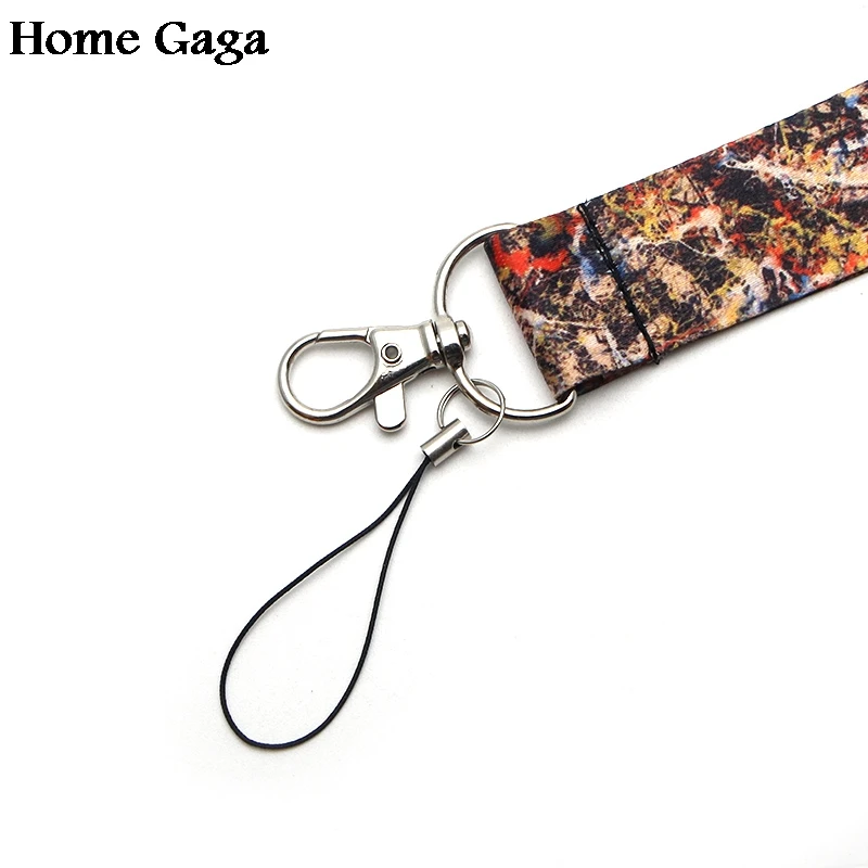 Homegaga Jackson Pollock шеи ремешки для ключей очки id Держатель карты брелок для ключей телефоны камеры webbing D0340