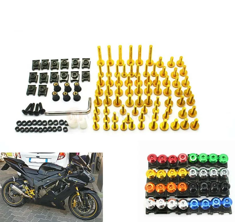 Для Yamaha FZ1 FZ6 FJR1300 FZR600 FZR400 R1 R3 R6 XSR900 Vmax 1200 1700 YZF600R YZF750R XTZ1200 полный обтекатель Болты
