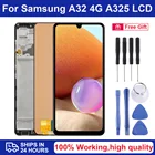 Оригинальный дисплей AMOLED a325 для Samsung Galaxy A32 4G A325, ЖК-дисплей SM-A325F A325M A325FDS a32, ЖК-дисплей с сенсорным экраном и дигитайзером в сборе