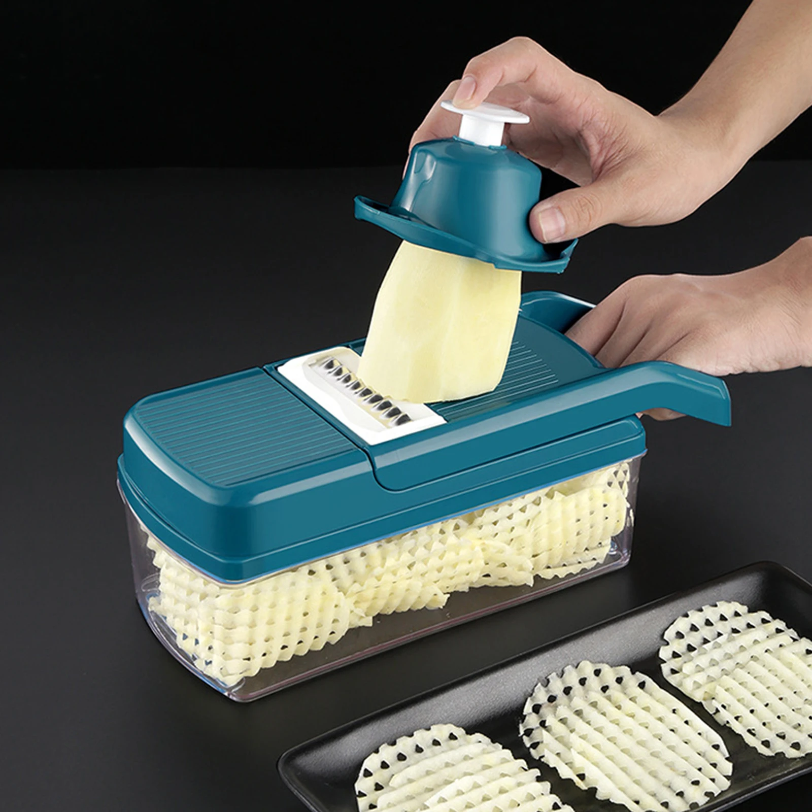 

Protable Multipurpose Vegetable Cutter Food Cutter Grater Dicer Shredders
