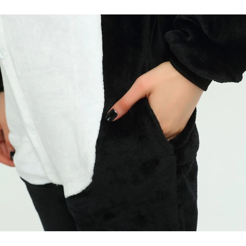 Пижама для мужчин и женщин с животным панда единорог зима|Мужские пижамные