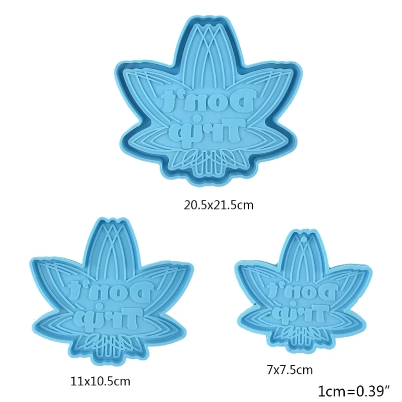 

Maple Leaf Coaster Epoxy Resin Mold Keychain Silicone Mould DIY Crafts Box Mold