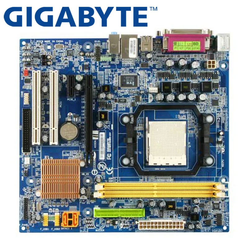 GIGABYTE GA-M61SME-S2 настольная материнская плата для NF6100-405 Разъем Am2 для Phenom Athlon 64X2 FX Sempron DDR2 4G б/у M61SME-S2