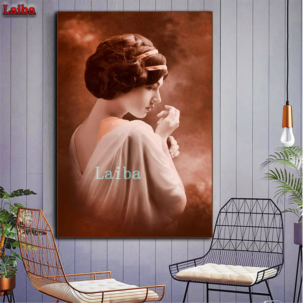 

diy diamond painting Noblewoman close-up art full square Diamond 5d Cross Stitch Art embroidery rhinestone diamond mosaic Decor