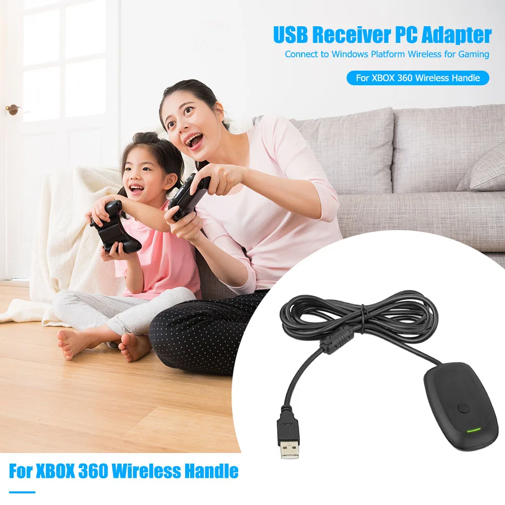 

Professional USB Receiver Supports Windows XP/Vista System Wireless Gamepad USB Receiver for Xbox 360 Wireless Handle