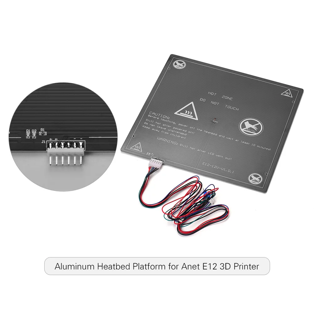 3D-принтер Anet 12V нагревательная платформа для горячей кровати термопласт алюминий