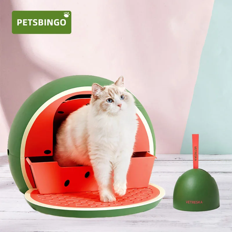 

Pets Bingo Cat Litter Box Fully Enclosed Splash-proof Kitten Toilet Drawer Type Training Cats Bedpans for 7.5kg Pet Supplies