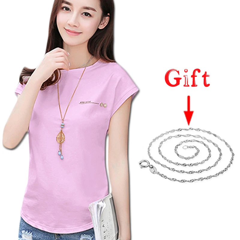 Женская блузка с коротким рукавом однотонная розовая большие размеры летняя одежда 2019| |