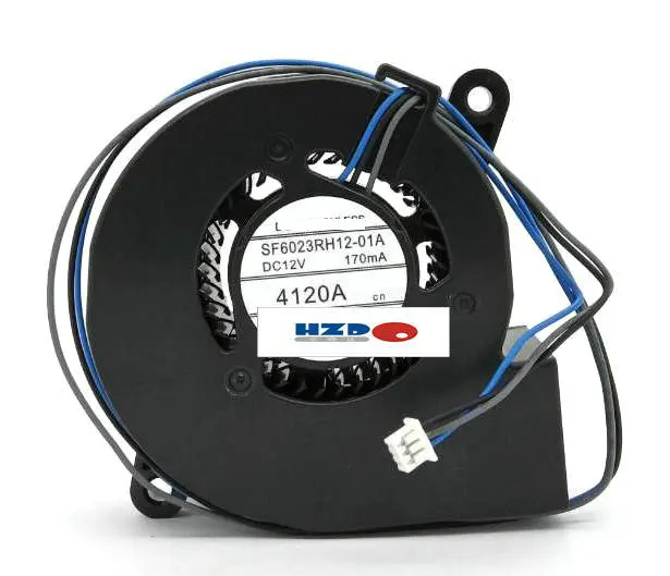 New Original 6CM 6023 12v 230mA SF6023RH12-51A SF6023RH12-01A SF6023RHH12-02A 3wire projector Cooling fan | Компьютеры и офис