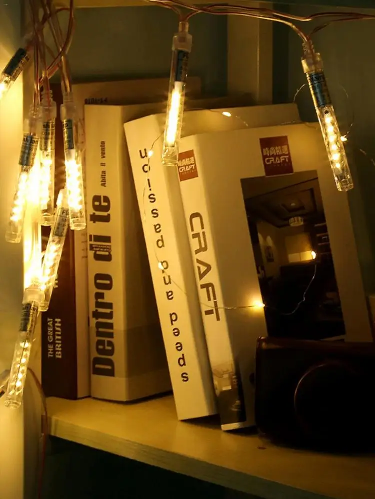 10 шт. метеоритный дождь светильник USB питание водонепроницаемая цветная