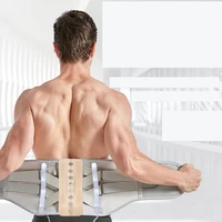 metal plates orthopedic back support belt braces waist male lumbar support back posture corrector belt pain men women xxl