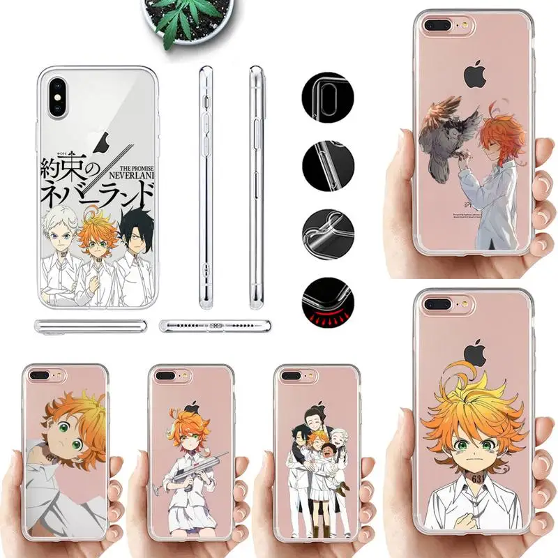 

Promised Neverland Anime Phone Case for iPhone 11 12 13 mini pro XS MAX 8 7 6 6S Plus X 5S SE 2020 XR case