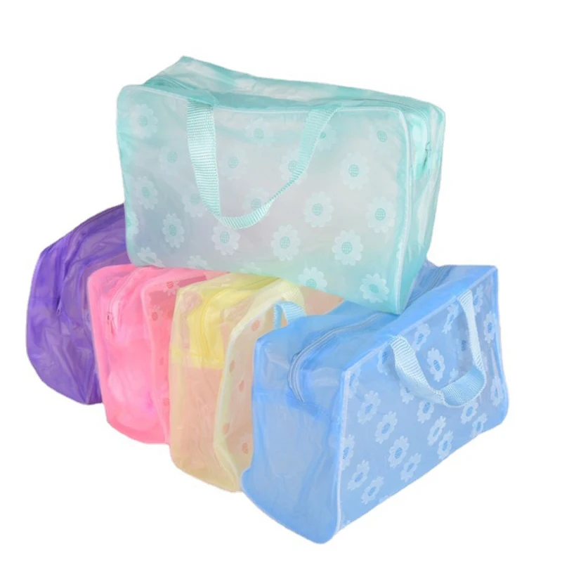 

Plastic Waterproof Cosmetic Storage bag women transparent organizer for Makeup pouch compression Travelling Bath bags Supplies