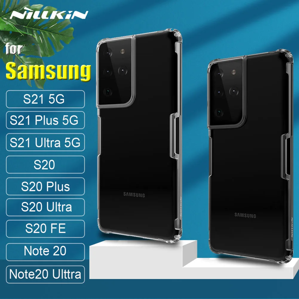 Чехол Nilkin для Samsung S21 Ultra S20 Plus 5G чехол Nillkin 0 6 мм прозрачный мягкий силиконовый из