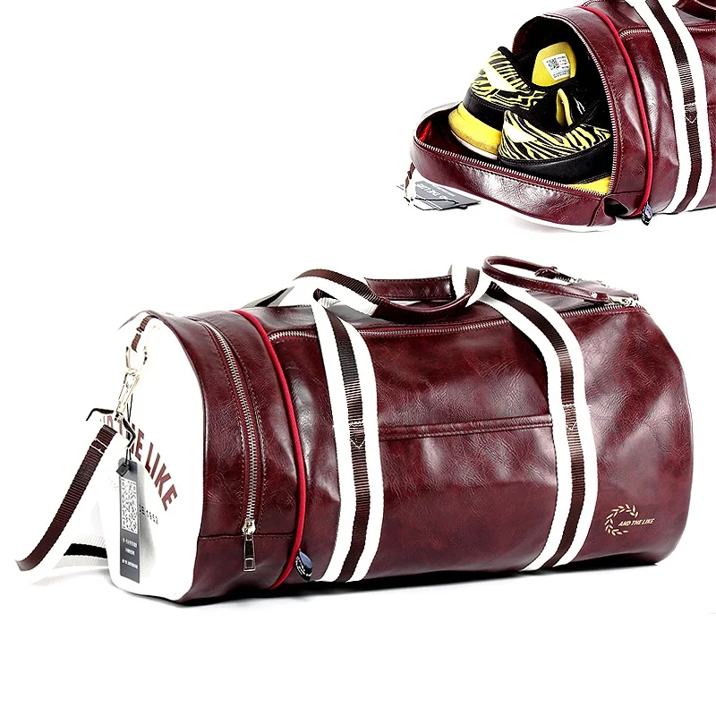 Спортивная сумка на плечо для мужчин и женщин, портативный мессенджер, цилиндрическая дорожная сумка для тренировок и баскетбола, Спортивн... от AliExpress WW