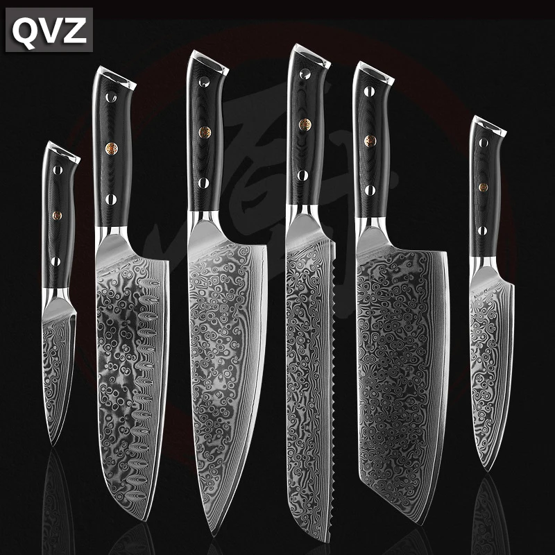 Кухонные аксессуары VG10 67 слоев дамасский стальной кухонный нож шеф-повара для