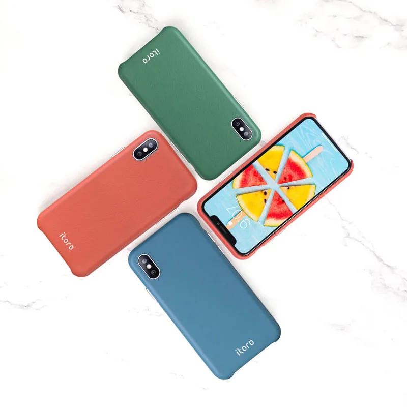 Xiaomi ITORO leather phone case cowhide unique and exquisite High-grade soft for iphone XR XS MAX | Мобильные телефоны и