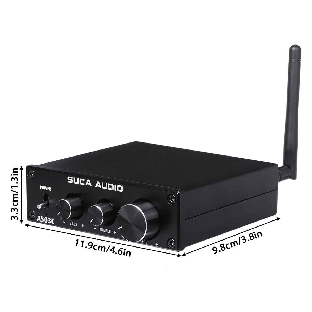 

A503C 200W 3CH Home Amplifiers Audio bluetooth Amplifier Subwoofer Amplifier Home Theater Sound System Mini Amplifier 12-24V