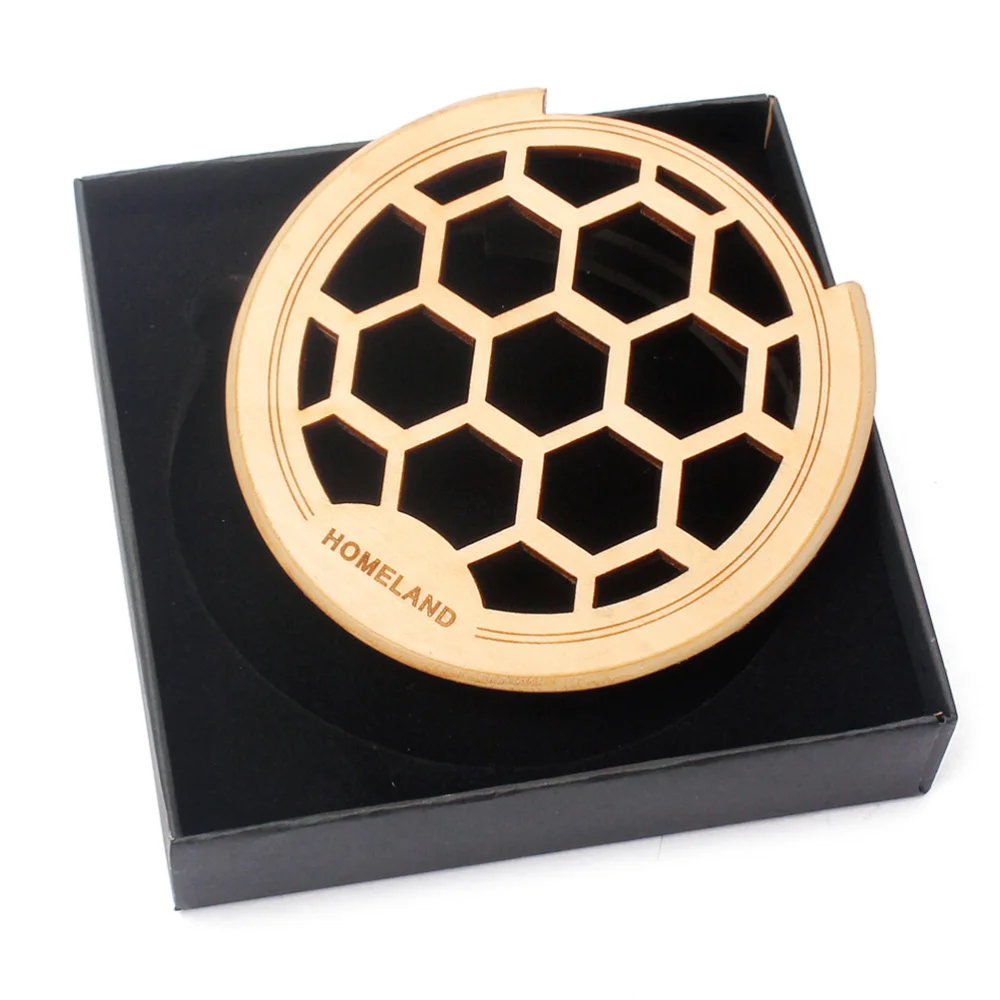

Hexagon Feedback Reducer Maple Guitar Soundhole Cover Protector for 40/41 Inch Acoustic Guitar Folk Guitar