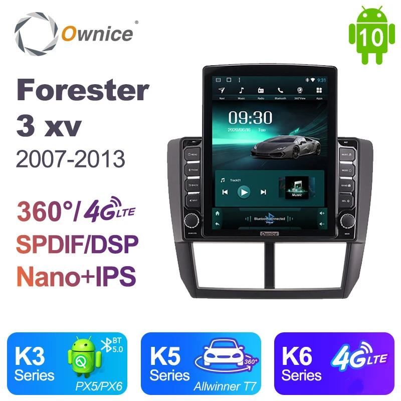 Автомобильный DVD-плеер Ownice DSP Android 10 0 4G LTE для Subaru Forester 3 2007-2013 GPS-навигатор Wi-Fi Bluetooth 5
