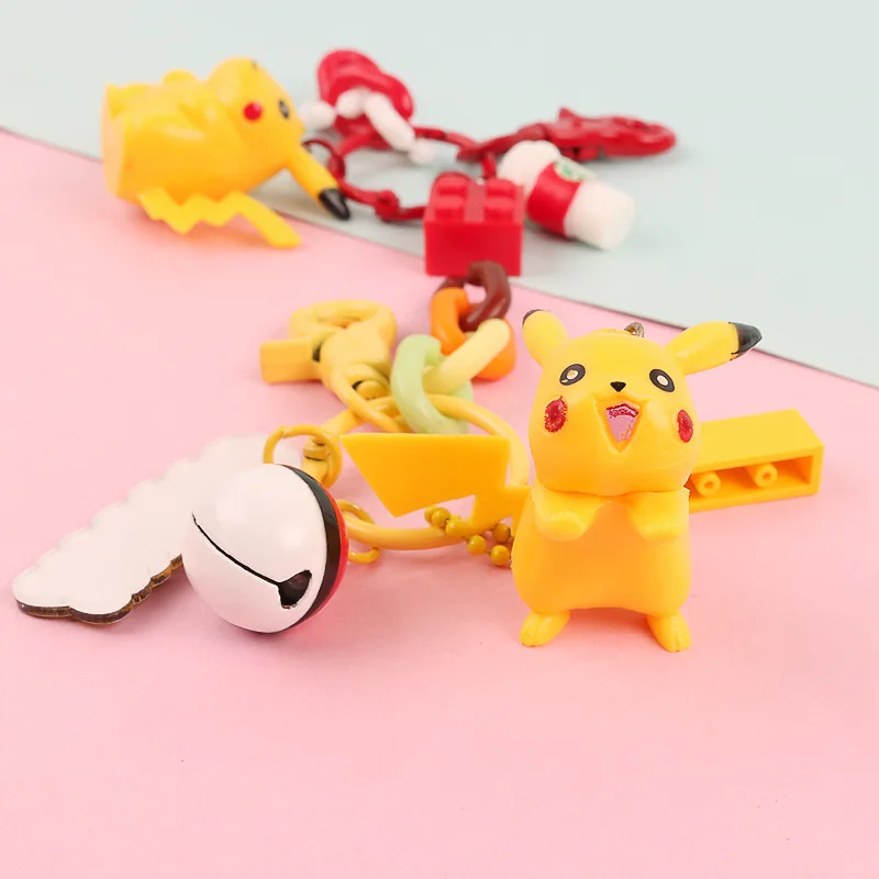 Модные брелки милые Kawaii Сквиртл Пикачу брелок кольцо аниме карманные монстры брелок кулон
