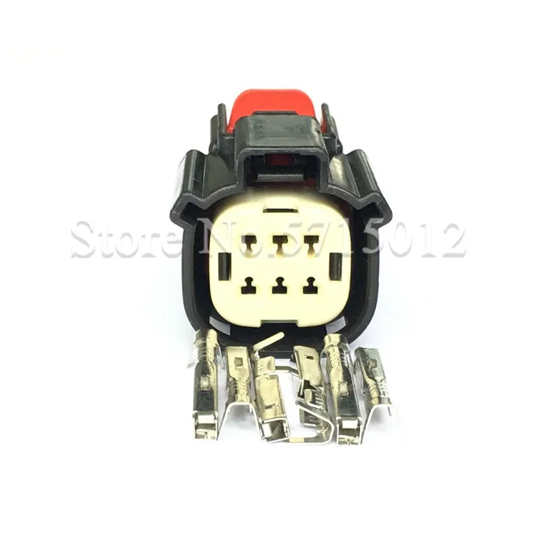 

6 Hole 33472-0606 Auto Waterproof Automotive Connector Lamp Headlight Light Cable Socket For Ford