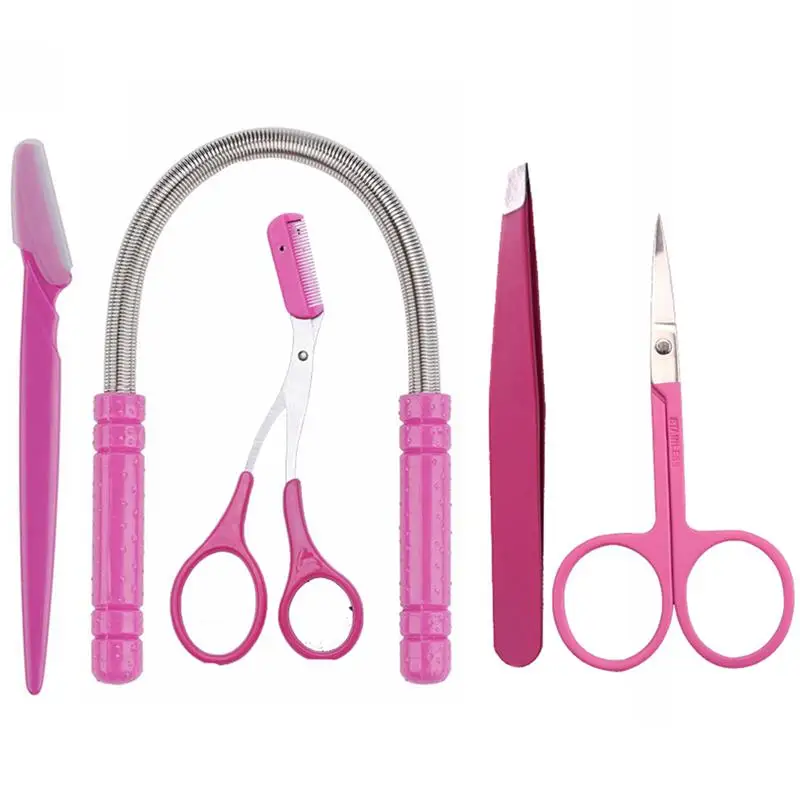 

4PCS/1Set Eyebrow Kit Portable Eyebrow Trimmer Eyebrow Tool with Face Hair Remover Makeup Beauty Eyebrows Cosmetic Tool