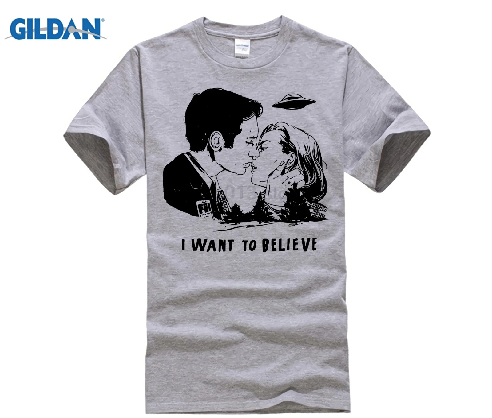 X-FILES футболка мужская мода Mulder &amp Scully я хочу поверить Футболка хлопковая хип хоп