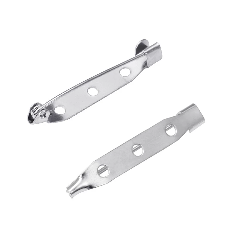 100 шт. железная Защитная брошь в форме тона булавки для застежки на спине 20/25 мм